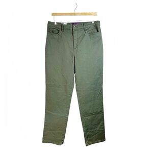Gloria Vanderbilt Green Amanda Jeans Size 14 NWT Tapered Leg High Waist